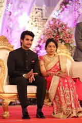 Hero Aadi Wedding Reception Photos